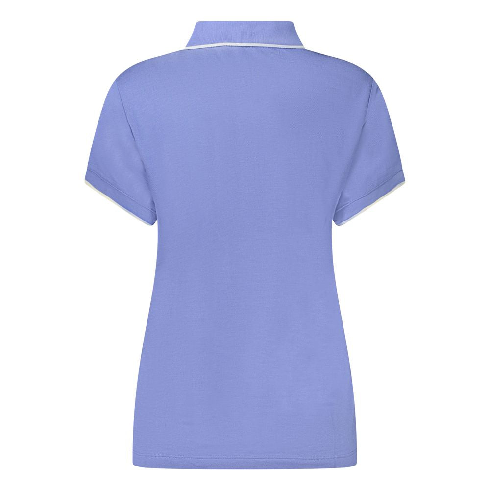 North Sails Blu Modal Women's Polo shirt, lightweight fabric with collar and short sleeves, casual and stylish for women.