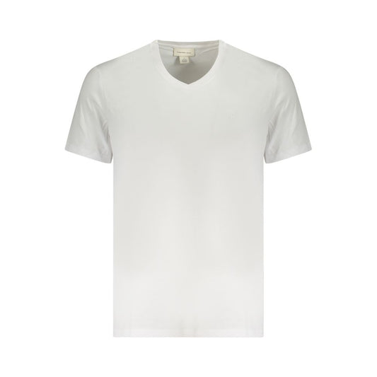 Calvin Klein White Cotton Men T-Shirt Calvin Klein