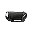 Black Calvin Klein women's handbag made of polyurethane, featuring sleek design and spacious interior for everyday use.