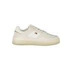 Tommy Hilfiger Bianco women’s polyurethane sneaker with white design and casual sporty style, suitable for everyday wear.