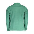 La Martina Green Cotton Men Polo Shirt La Martina