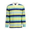Yellow cotton men's polo shirt by Gant with a classic collar and short sleeves, displayed flat on a white background.
