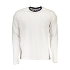 White North Sails cotton men's T-shirt with crew neckline and short sleeves, displayed flat on a plain background.