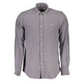 Harmont & Blaine Viola cotton men's shirt with a classic collar and button-down front, featuring a stylish design.