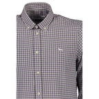 Harmont & Blaine Viola cotton men's shirt featuring a classic design, short sleeves, and button-up front.