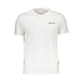 Guess Jeans men's white cotton T-shirt with crew neck and short sleeves, casual and comfortable for everyday wear.