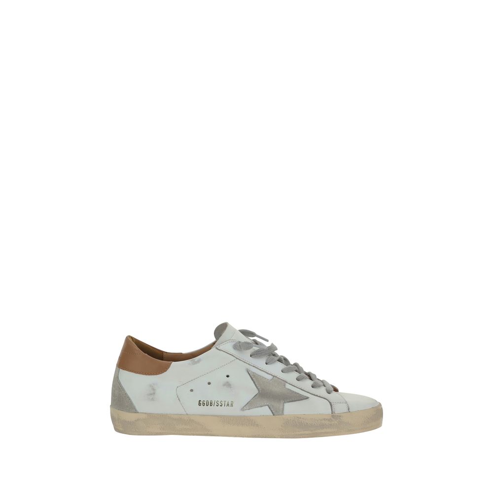 Golden Goose White Leather Superstar Sneakers Golden Goose