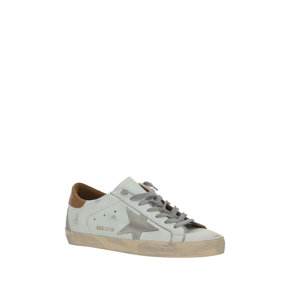 Golden Goose White Leather Superstar Sneakers Golden Goose