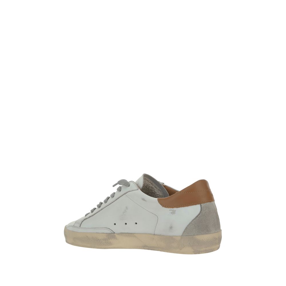 Golden Goose White Leather Superstar Sneakers Golden Goose
