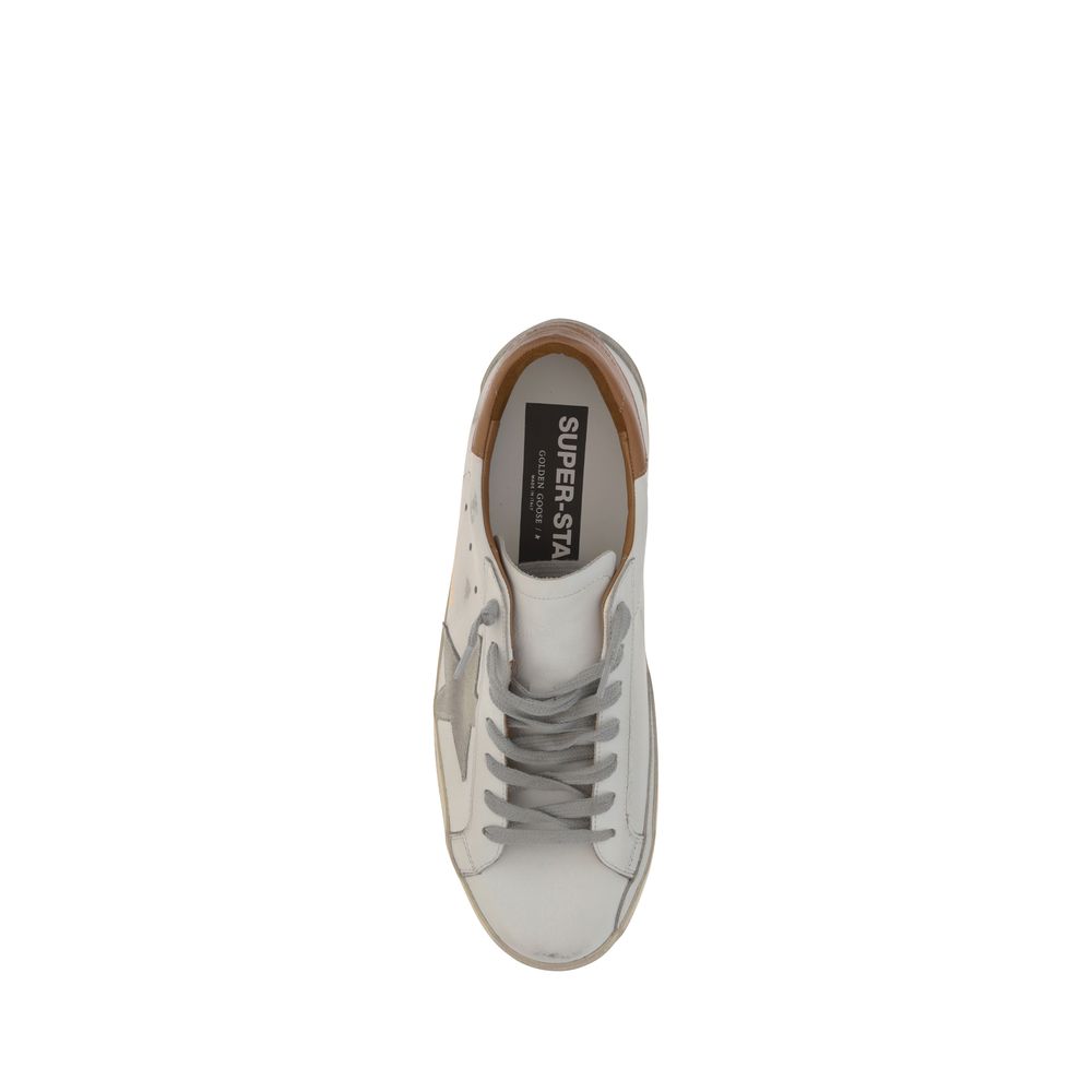 Golden Goose White Leather Superstar Sneakers Golden Goose