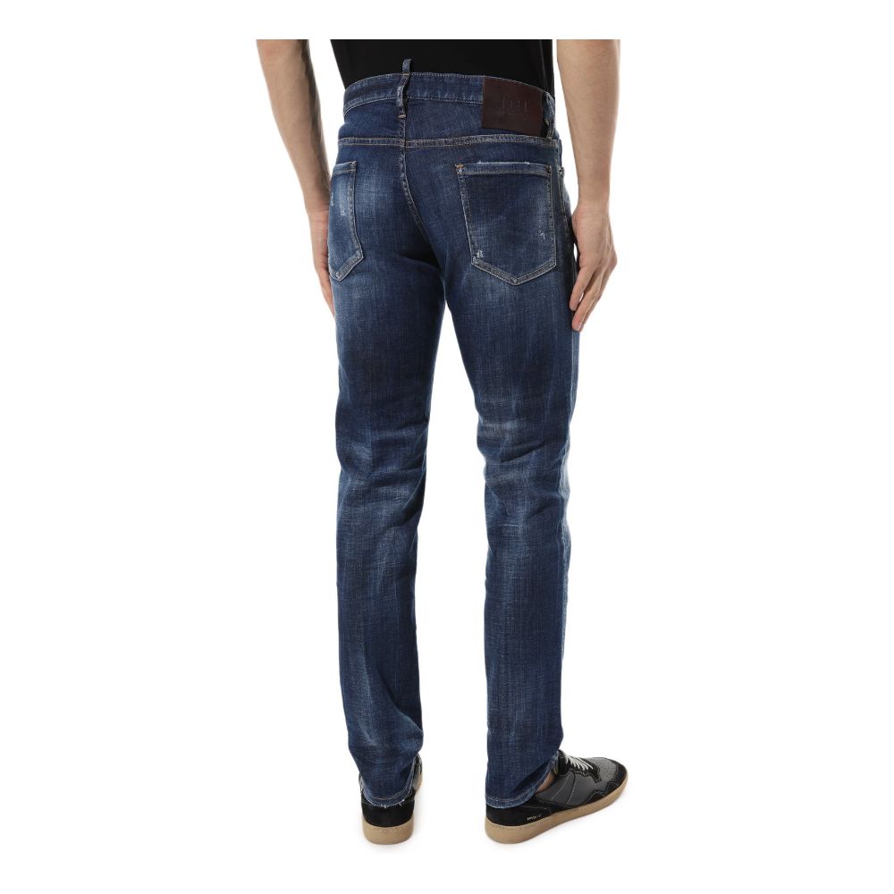 Dsquared² Blue Cotton Jeans & Pant Dsquared²