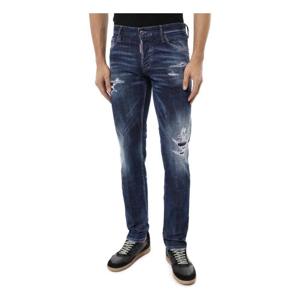 Dsquared² Blue Cotton Jeans & Pant Dsquared²