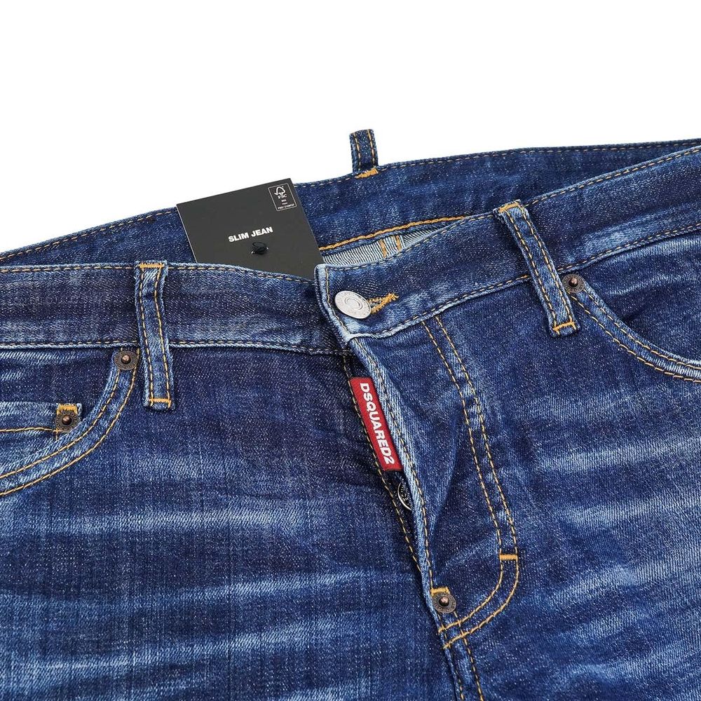 Dsquared² Blue Cotton Jeans & Pant Dsquared²