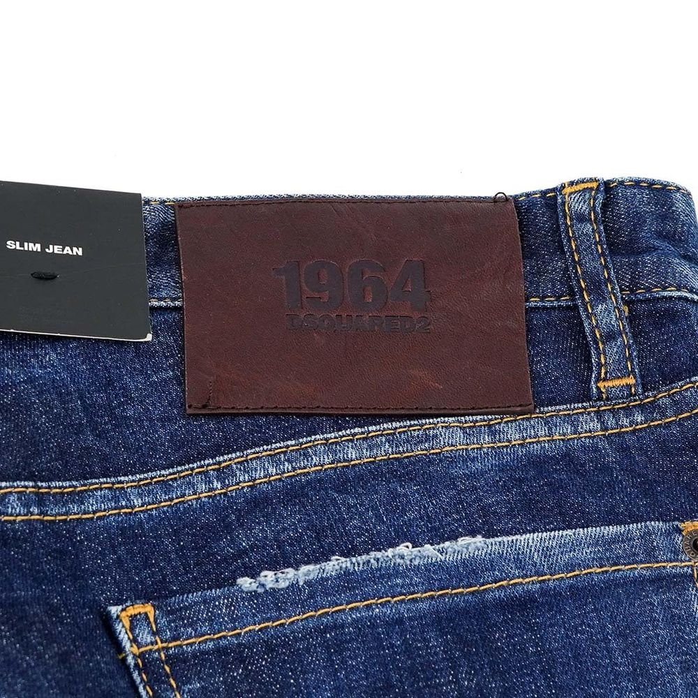 Dsquared² Blue Cotton Jeans & Pant Dsquared²
