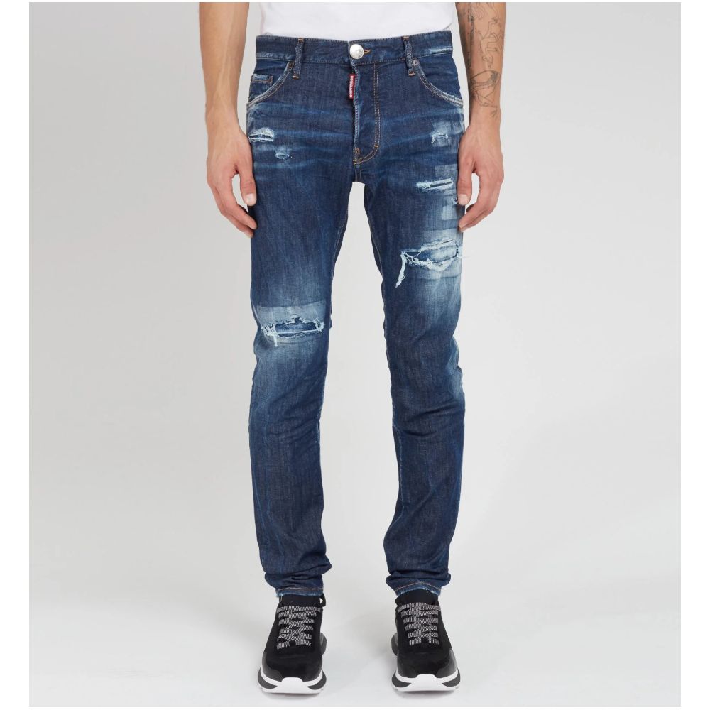 Dsquared² Blue Cotton Jeans & Pant Dsquared²