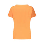 North Sails Arancione cotton women's T-shirt displayed flat, featuring a bright orange color and casual fit.