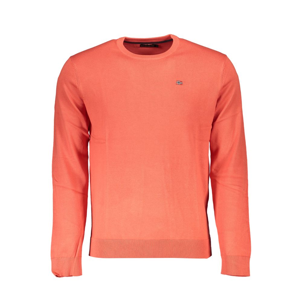 Napapijri Red Cotton Men Sweater Napapijri