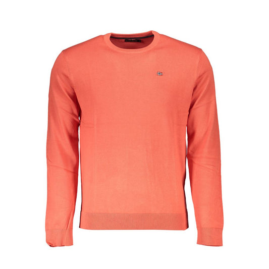 Napapijri Red Cotton Men Sweater Napapijri