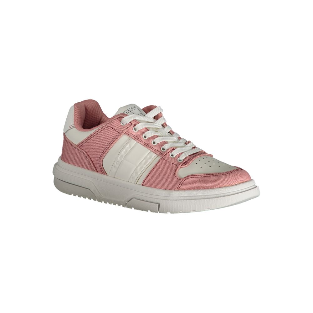 Tommy Hilfiger Rosa polyurethane sneaker for women with a sleek design and white sole, casual and stylish footwear.
