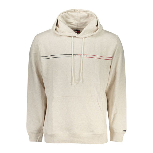 Tommy Hilfiger Beige Cotton Men's Hoodie Tommy Hilfiger