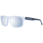 BMW Motorsport white plastic sunglasses with sleek design and tinted lenses, perfect for sporty style and outdoor wear.