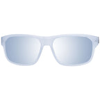BMW Motorsport white plastic sunglasses with sleek frame and tinted lenses, designed for sporty style and UV protection.