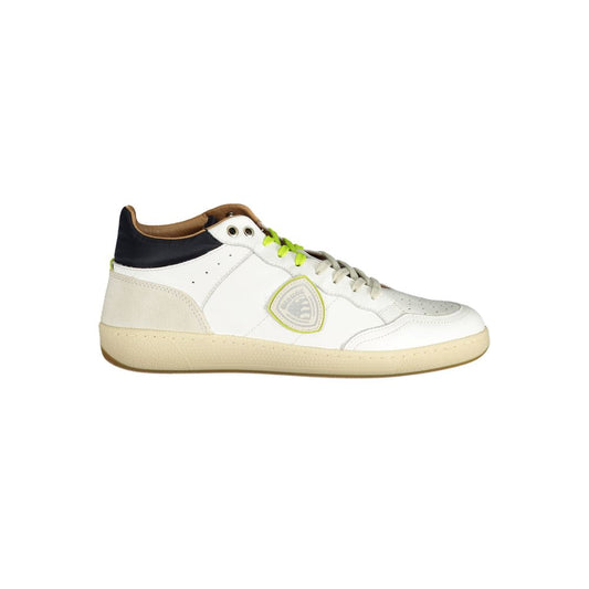Blauer White Leather Men Sneaker Blauer