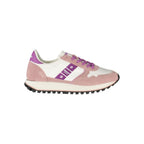 Blauer Bianco women's polyurethane sneakers with white uppers and sporty design, perfect for casual wear.