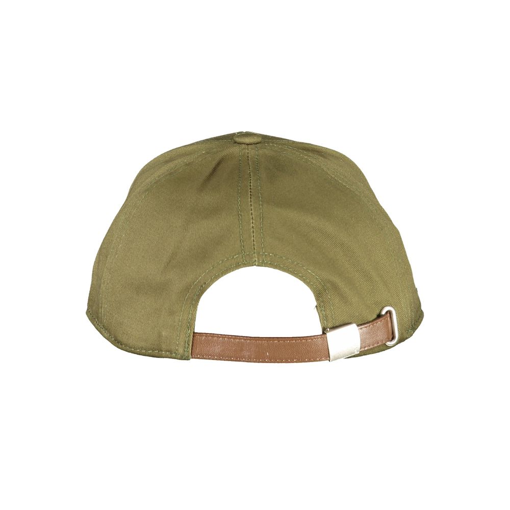 La Martina Green Cotton Men Cap La Martina