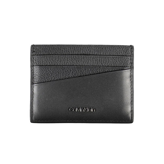 Calvin Klein Elegant Leather Card Holder in Timeless Black Calvin Klein
