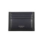Tommy Hilfiger blue leather men's wallet with multiple card slots and a sleek, classic design.
