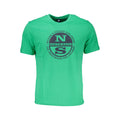 North Sails Verde cotton men's T-shirt with crew neck and short sleeves, featuring a casual fit and classic design.