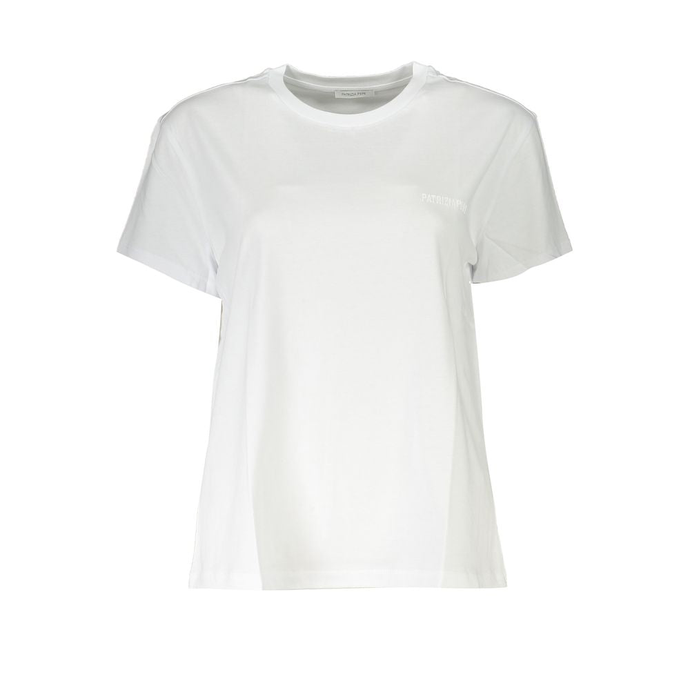 Patrizia Pepe Bianco Organic Cotton Women T-Shirt Patrizia Pepe