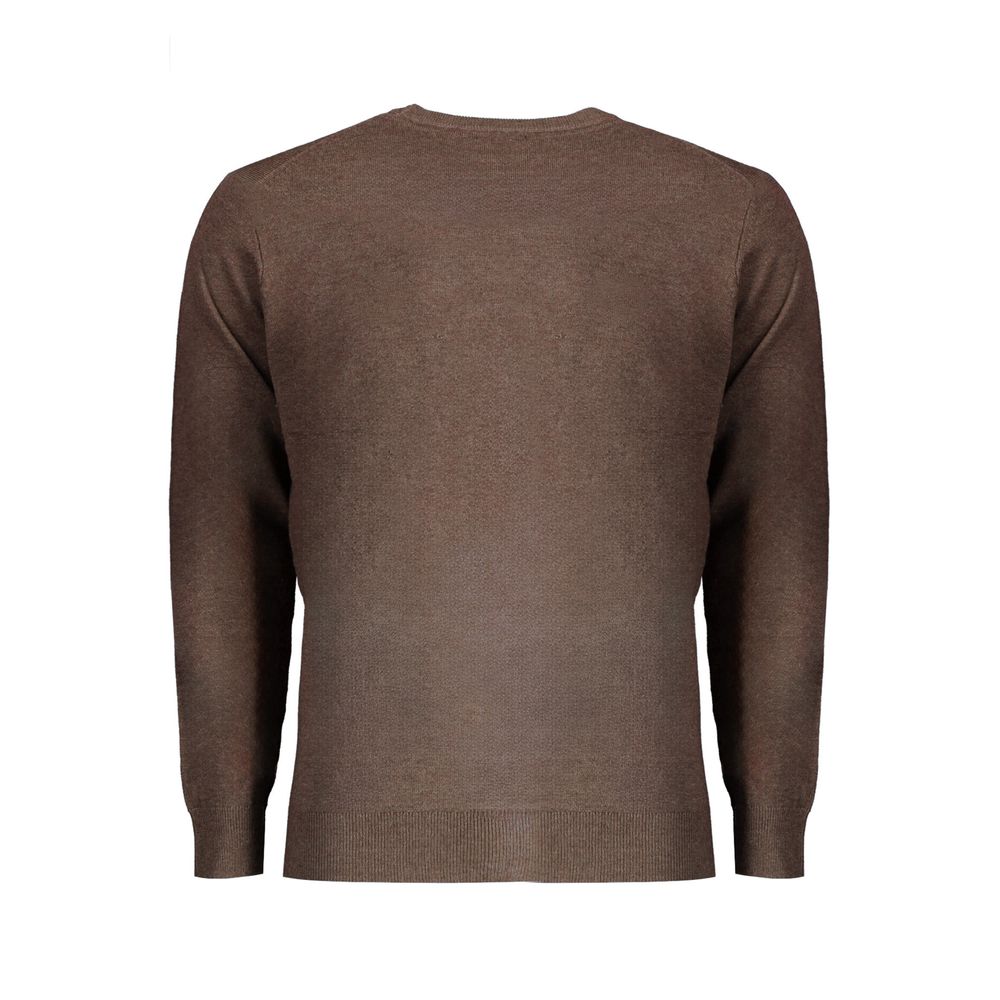 Norway 1963 Brown Wool Men Sweater Norway 1963