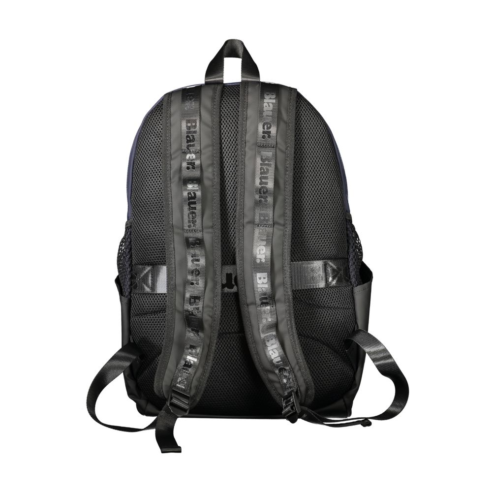 Blauer Blue Polyester Men Backpack Blauer