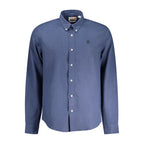 Timberland Blu Linen Men Shirt Timberland