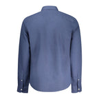 Timberland Blu Linen Men Shirt Timberland