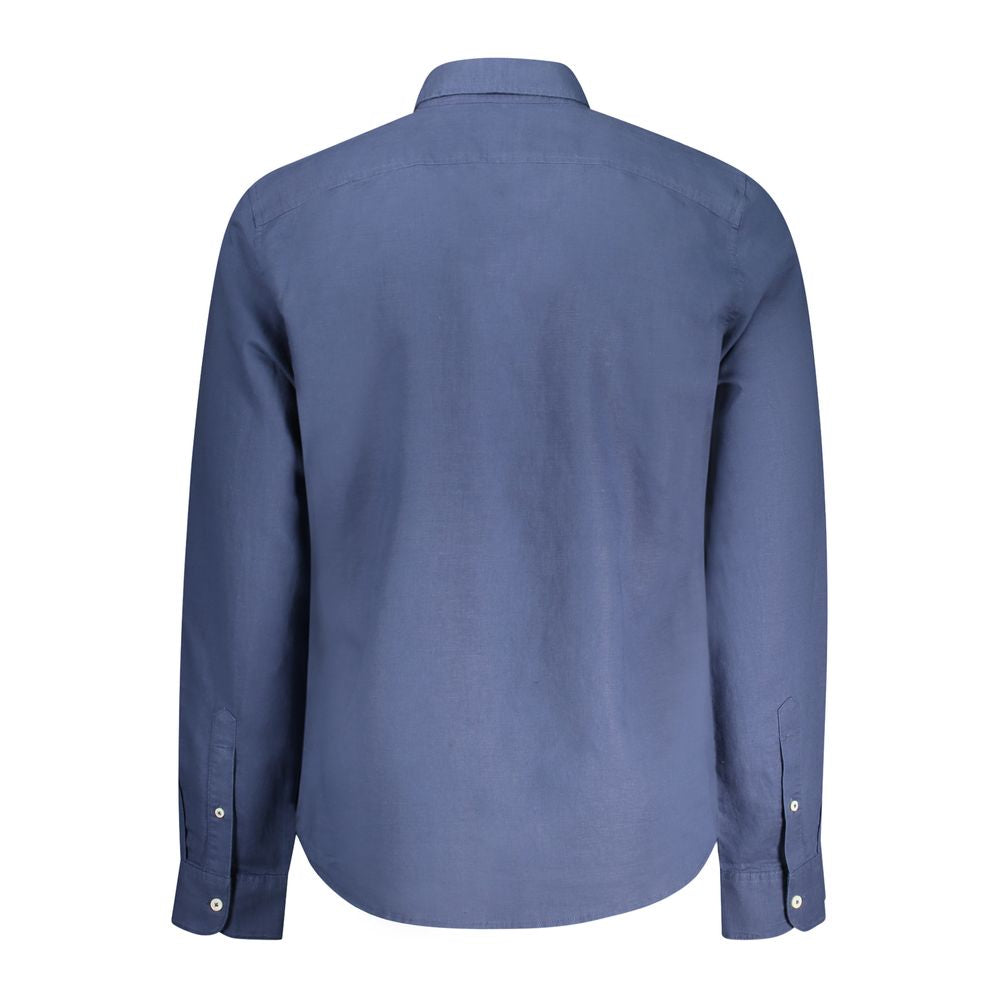 Timberland Blu Linen Men Shirt Timberland