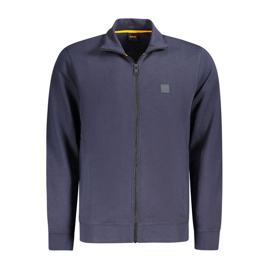 Hugo Boss Blue Cotton Sweater Hugo Boss