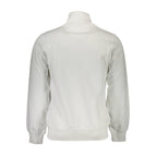White cotton men's sweatshirt by La Martina with a classic fit and subtle branding, displayed on a plain background.