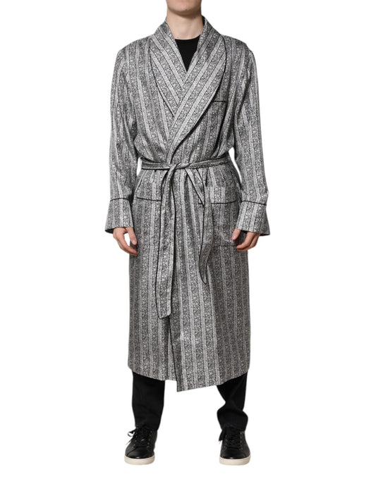 Dolce & Gabbana Multicolor Floral Robe Coat Wrap Jacket Dolce & Gabbana