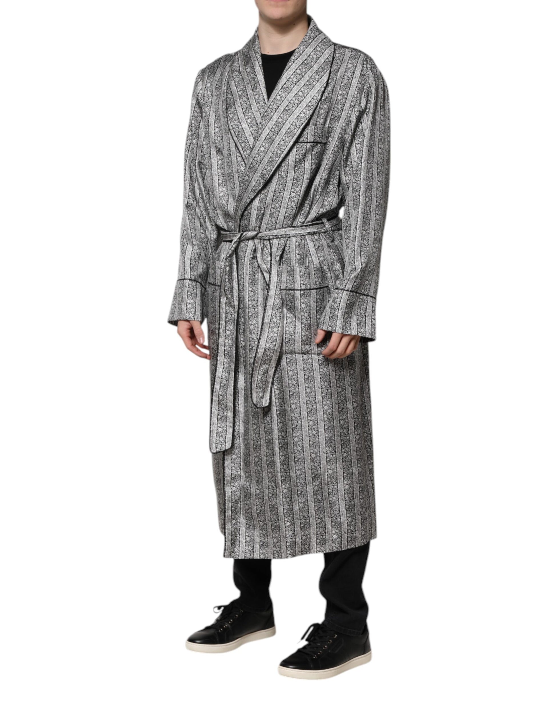 Dolce & Gabbana Multicolor Floral Robe Coat Wrap Jacket Dolce & Gabbana