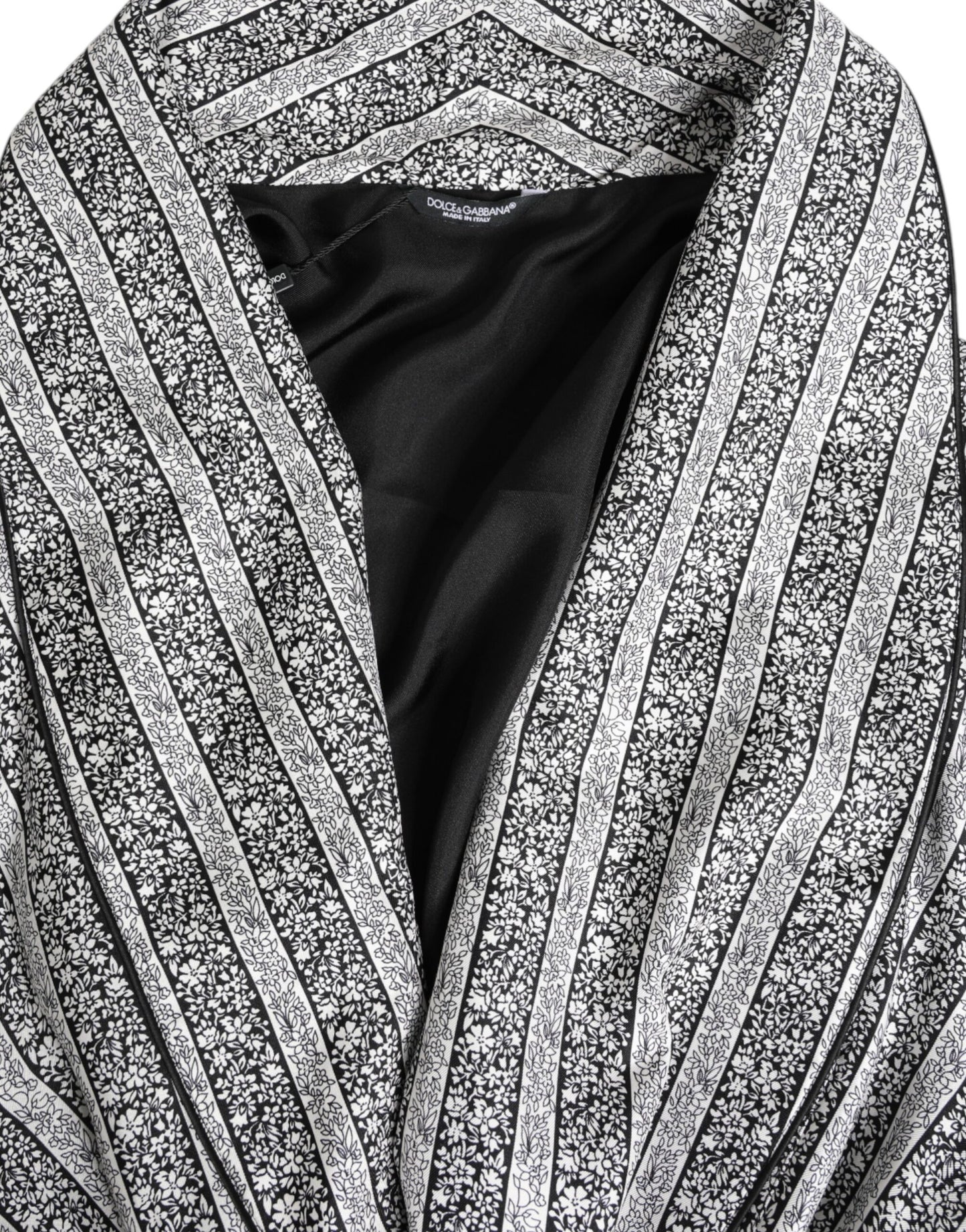 Dolce & Gabbana Multicolor Floral Robe Coat Wrap Jacket Dolce & Gabbana