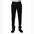 Dolce & Gabbana Black Wool Formal Dress Pants