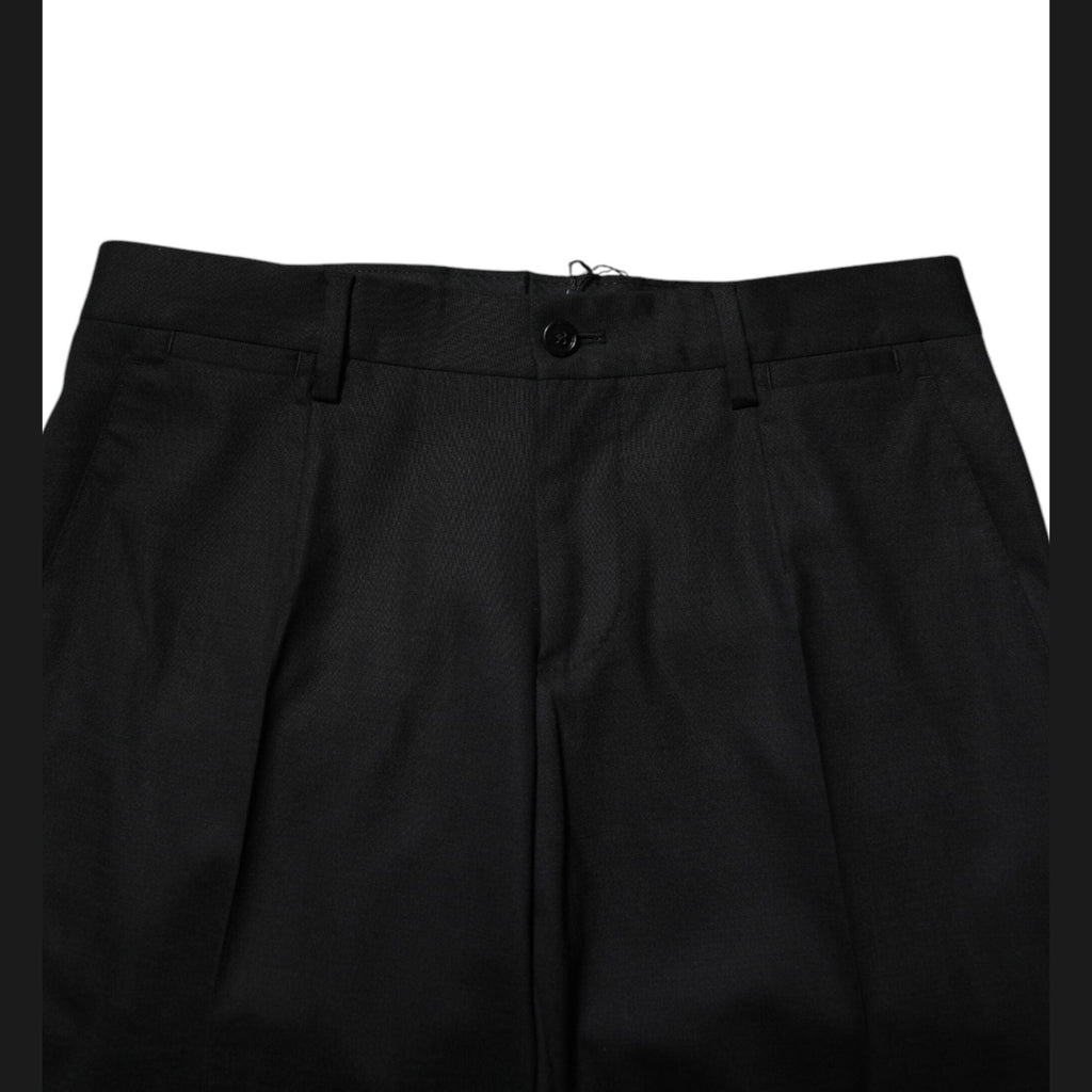 Dolce & Gabbana Black Wool Formal Dress Pants