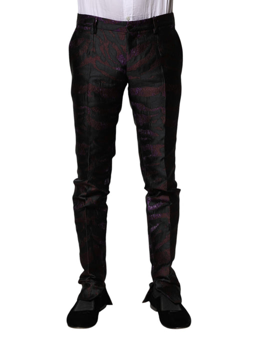 Dolce & Gabbana Multicolor Polyester Patterned Pants Dolce & Gabbana
