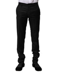 Dolce & Gabbana Black Wool Formal Men Slim Pants - Eljoys Fashion 