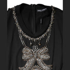 Dolce & Gabbana Black Cotton Rhinestone Embellished Tank Top