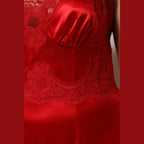 Dolce & Gabbana Red Silk Sleeveless Maxi Long Dress