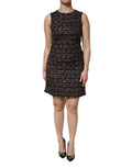 Dolce & Gabbana Multicolor Sleeveless Mini Tweed A-line Dress - Eljoys Fashion 